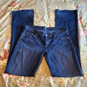 7 for All Mankind Jeans Size 29 Bootcut Blue Denim Style U075202S